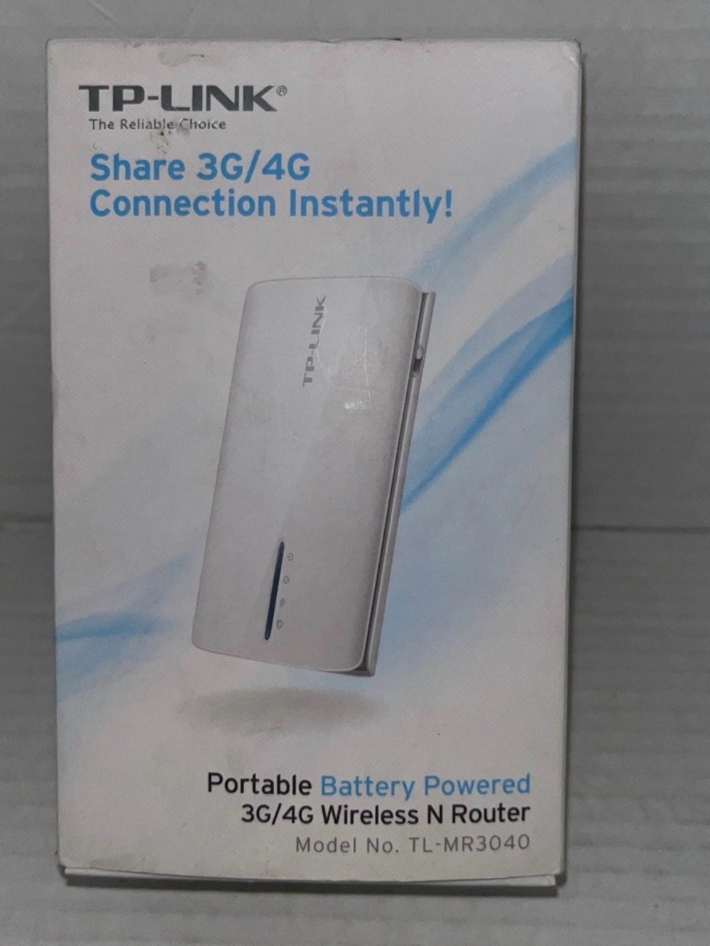 TP-Link Portable Battery Powered 3G/4G Wireless N Router TL-MR3040 Open Box